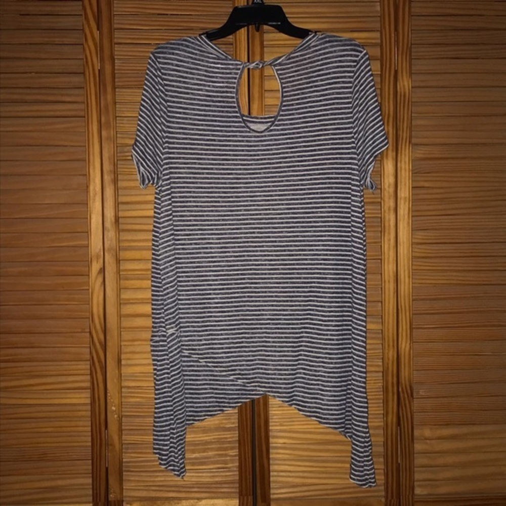 Sonoma Goods For Life Short Sleeve Striped Shirt - Picture 2 of 9